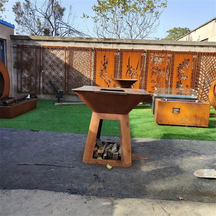 Corten Steel Bbq Barbecue Grills