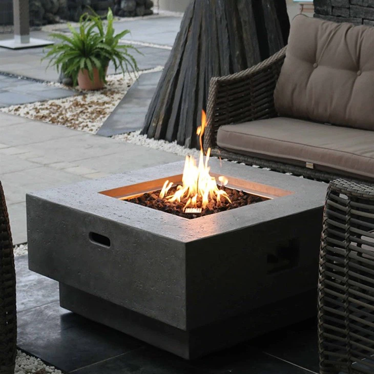 Outdoor Gas Burning Fire Pit Table