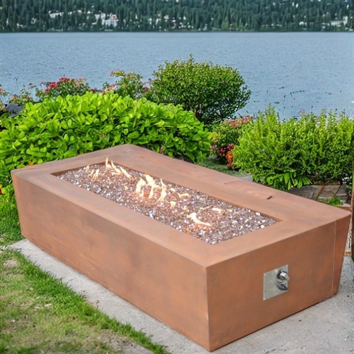 Gas Fire Pit Covered Patio