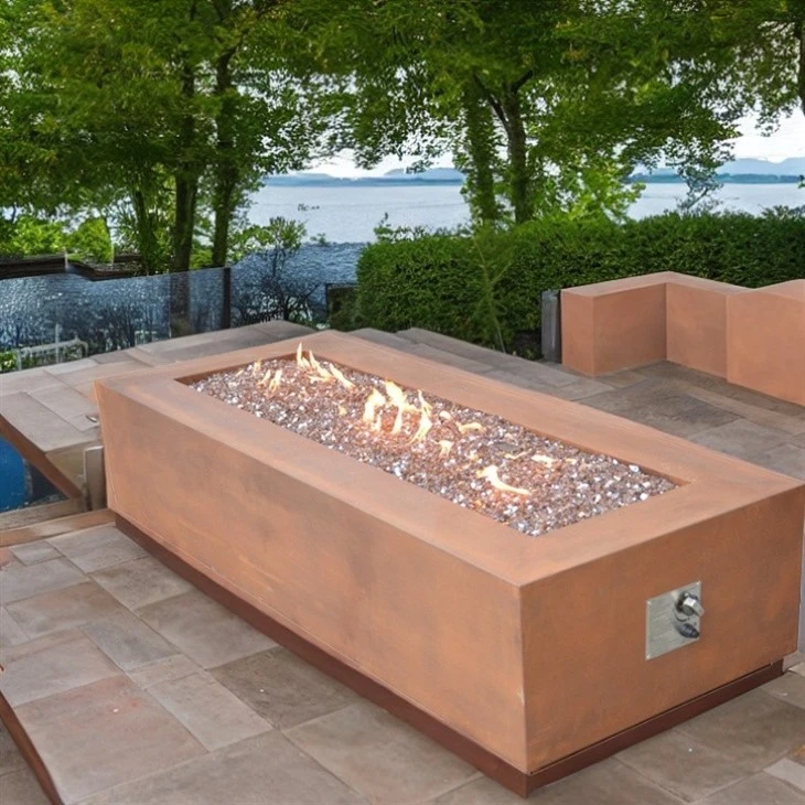 Gas Fire Pit Covered Patio